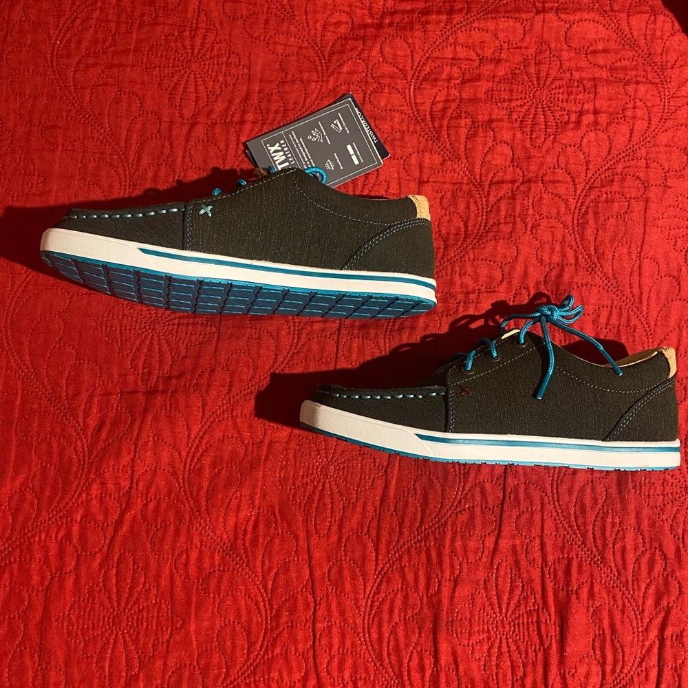 Twisted X Black and Blue Men's Sneakers